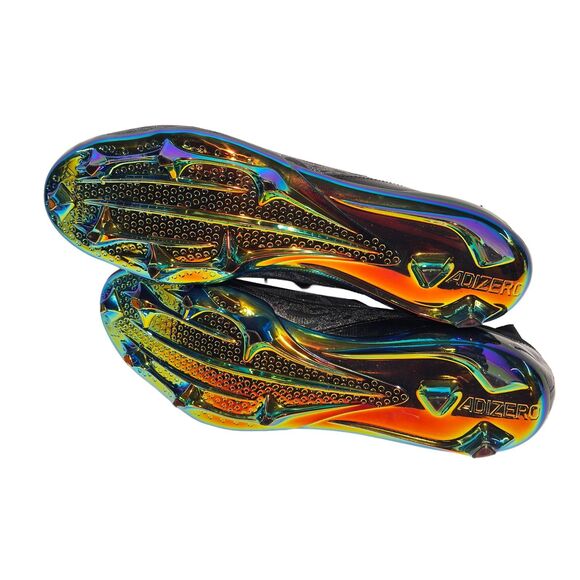 Adidas Adizero Electric Black Football Cleats IE4414 Men’s Size 18 NEW WITH TAGS - Picture 10 of 13